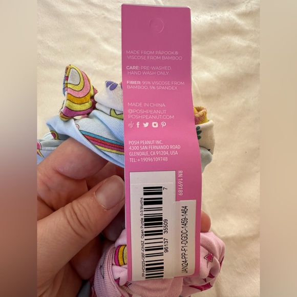 Limited edition posh peanut Barbie bow headwrap bamboo 3 months - Picture 5 of 10